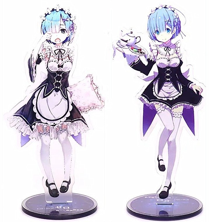 Re Zero Starting Life In Another World Ram Rem Stand Figure Model Toy