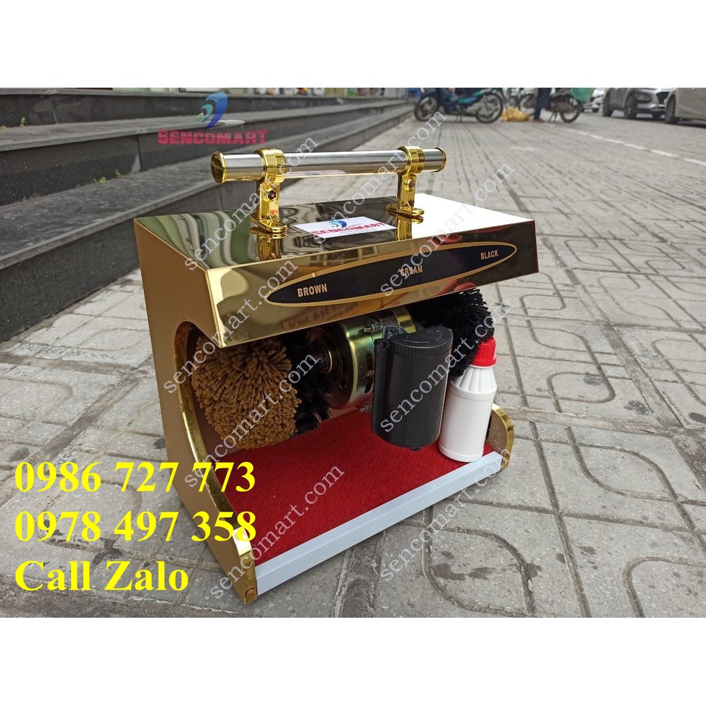 Máy đánh giày tự động tặng 01 lọ xi bóng hàng mới 2021