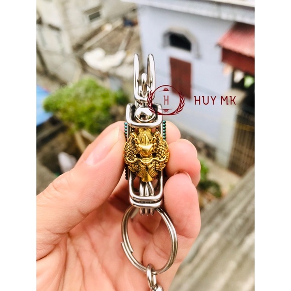 Móc khoá thủ công rồng vàng