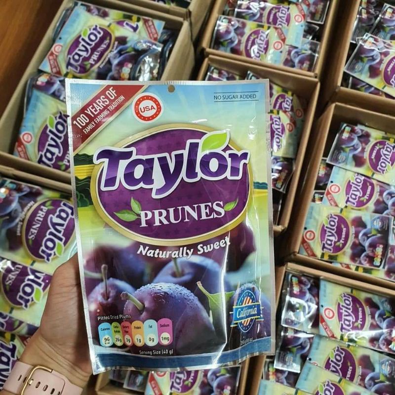 Mận đen hữu cơ Mỹ sấy khô Taylor 250g