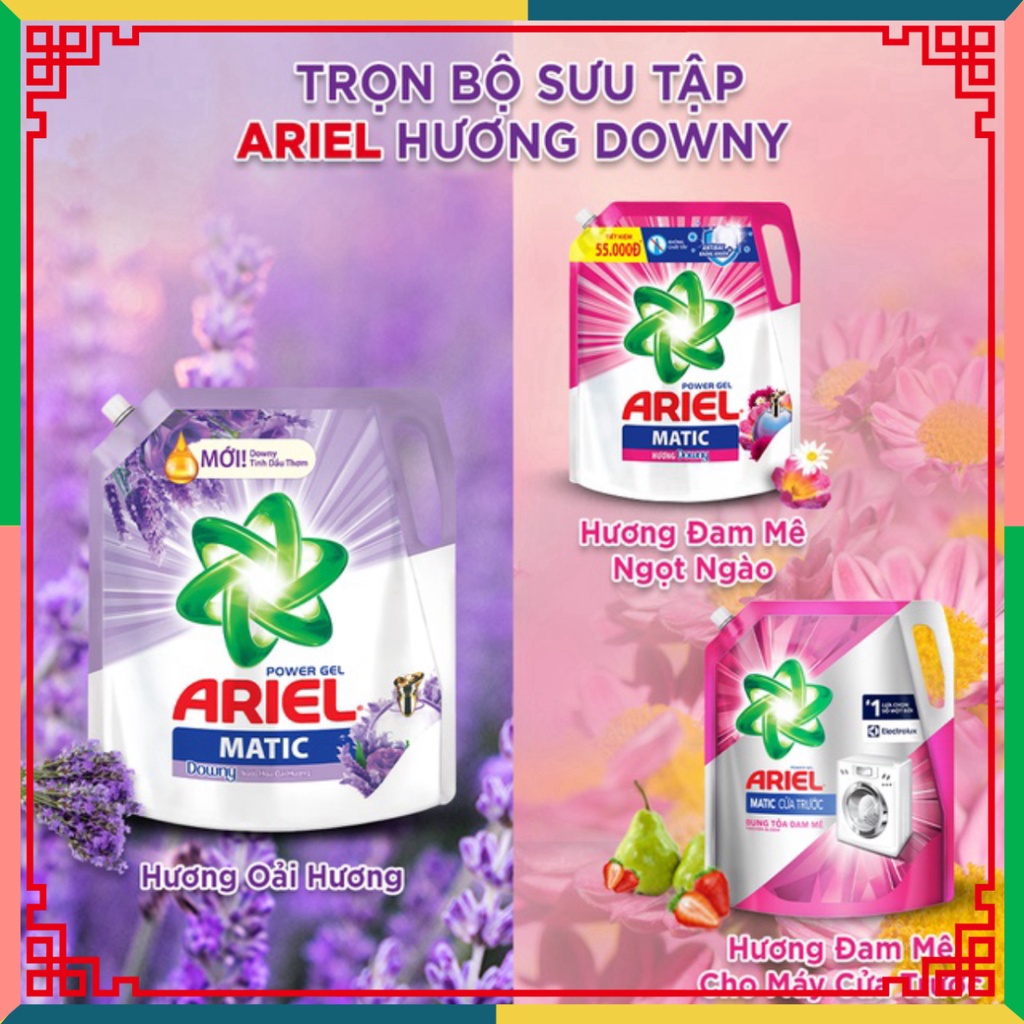 Ariel Matic nước giặt Túi hương hoa lavender 2KG/3.2KG
