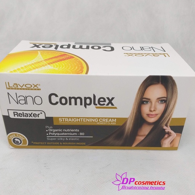 Combo Bộ Sản Phẩm Thuốc duỗi tóc Lavox Nano Complex phục hồi tóc mini và Chổi Vào Thuốc