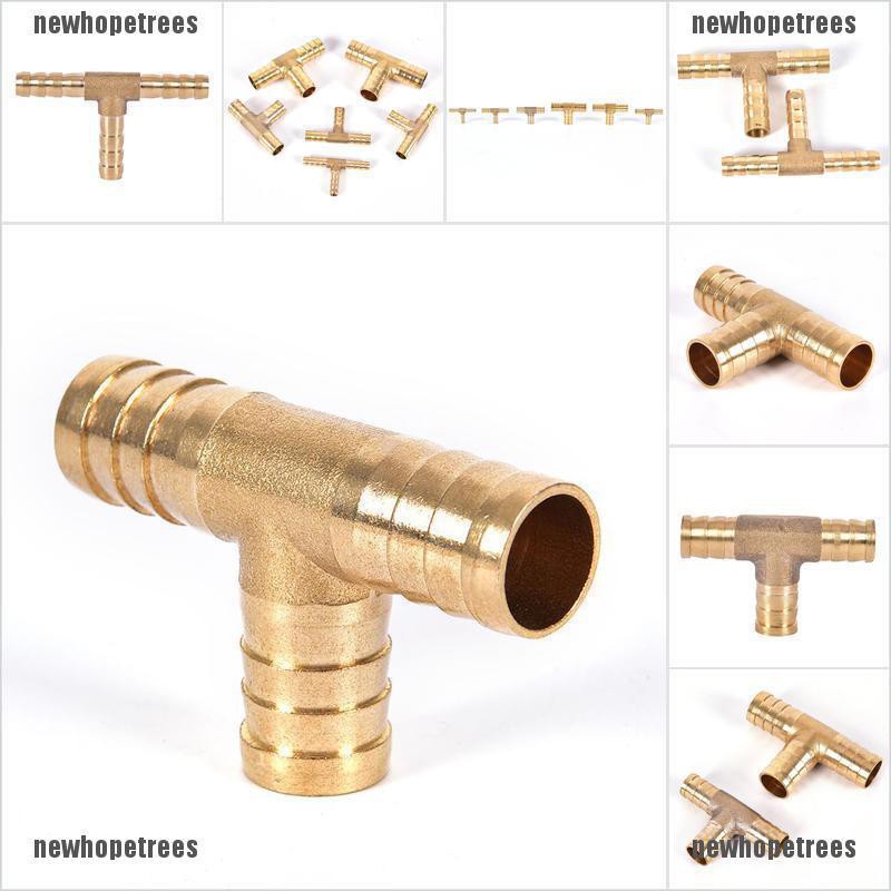 1 Đầu Nối Ống Nhiên Liệu 3 Chiều 6~16mm Bằng Đồng Thau