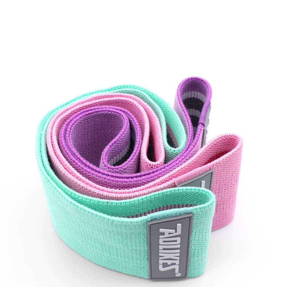 Dây mini band kháng lực tập chân mông Aolikes, dây thun vải tập gym mini band co giãn cao cấp cho nữ