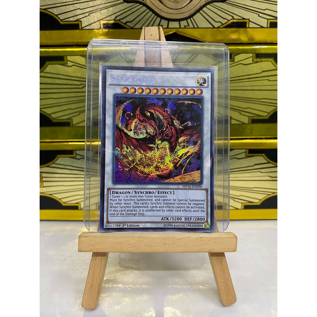 [ Dưa Hấu Yugioh ] Lá bài thẻ bài Star Eater – Secret Rare - Tặng bọc bài nhựa bảo quản