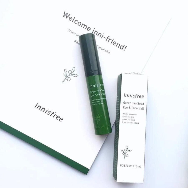 THANH LĂN MẮT Innisfree Green Tea Seed Eye &amp; Face Ball