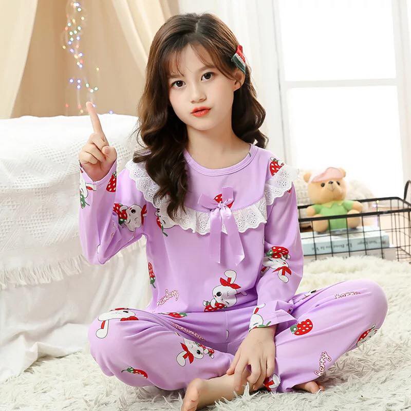 Đồ bộ Pijama cho bé gái  Beeshop thiết kế họa tiết siêu dễ thương full size PMM