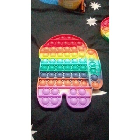 Đồ Chơi Pop It Tiktok bong bóng giải tỏa căng thẳng độc đáo sáng tạo Push Pop Fidget Toy Bubble Unicorn Among US Rainbow Đồ Chơi Stress Relief Special Needs Silent Classroom Tiktok Board Game Đồ Chơi Giáo Dục For Kids