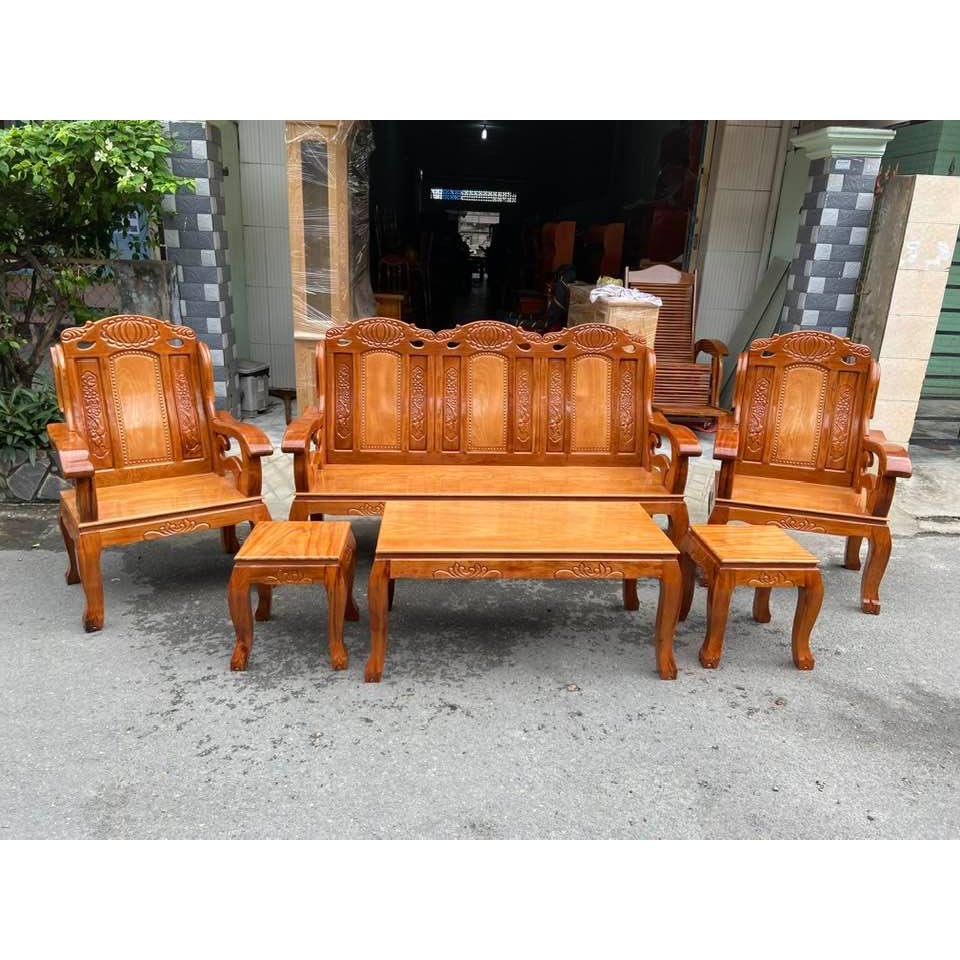 Bộ sa lông gỗ căm xe, gỗ gõ đỏ