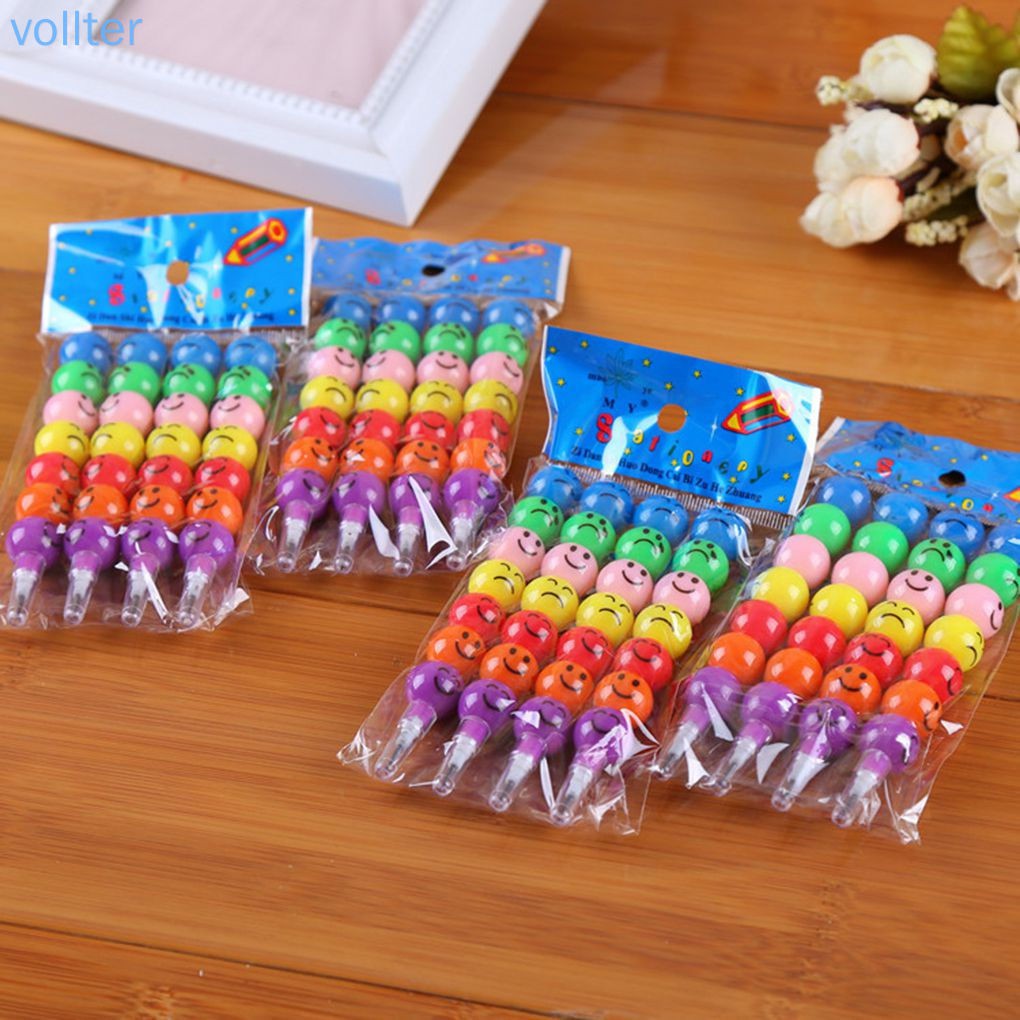 Bút chì 7 màu kiểu dáng dễ thương độc đáo