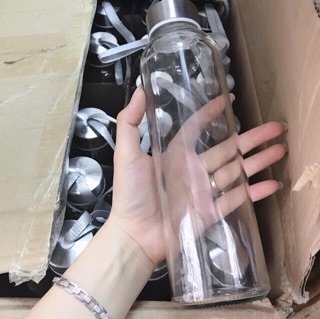Chai thuỷ tinh có dây xách 500ml