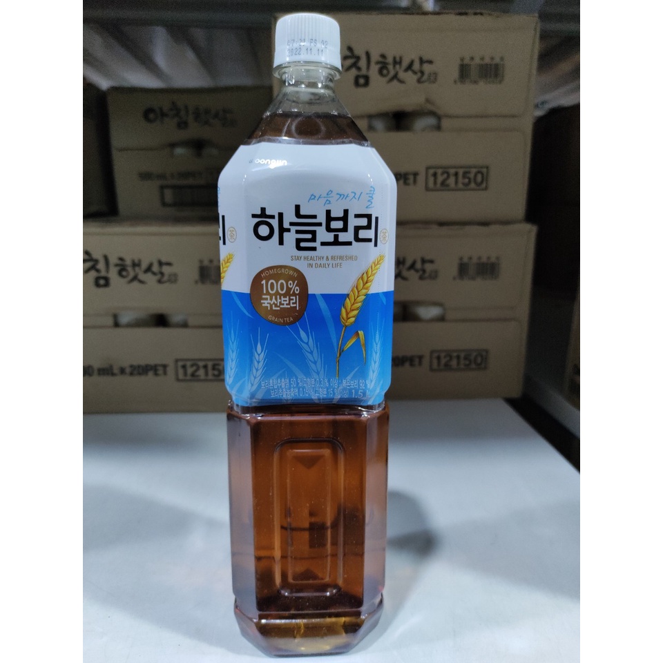 Nước trà lúa mạch đóng chai hàn quốc- 하늘보리차