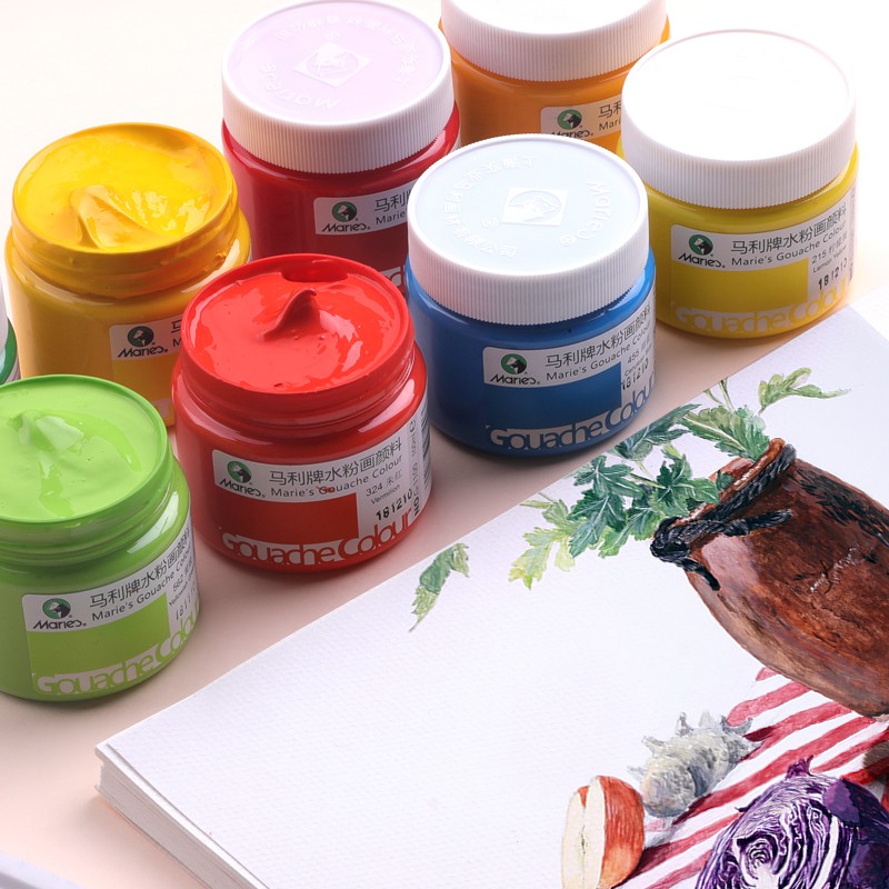 BỘ 20 HỦ MÀU GOUACHE MARIE'S 100 ML