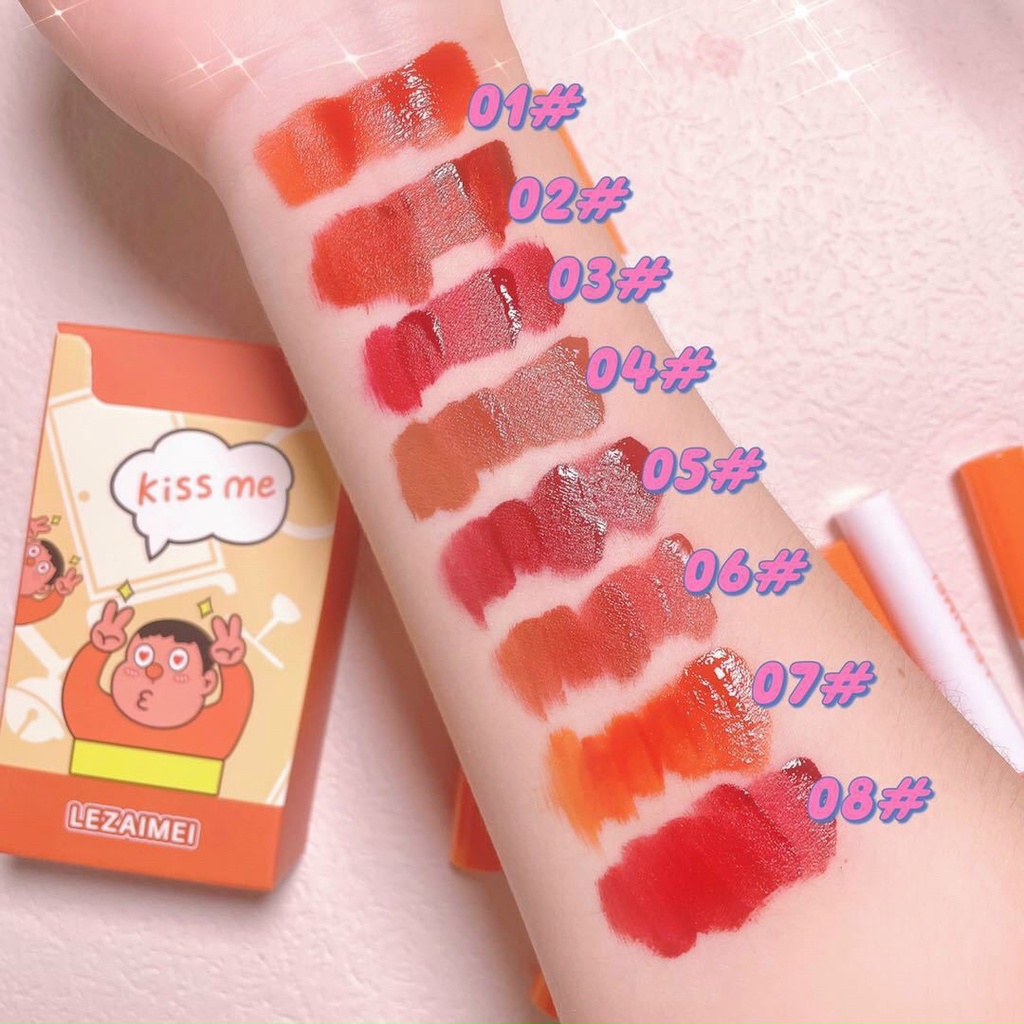 set 8 cây son mẫu mới kiss me