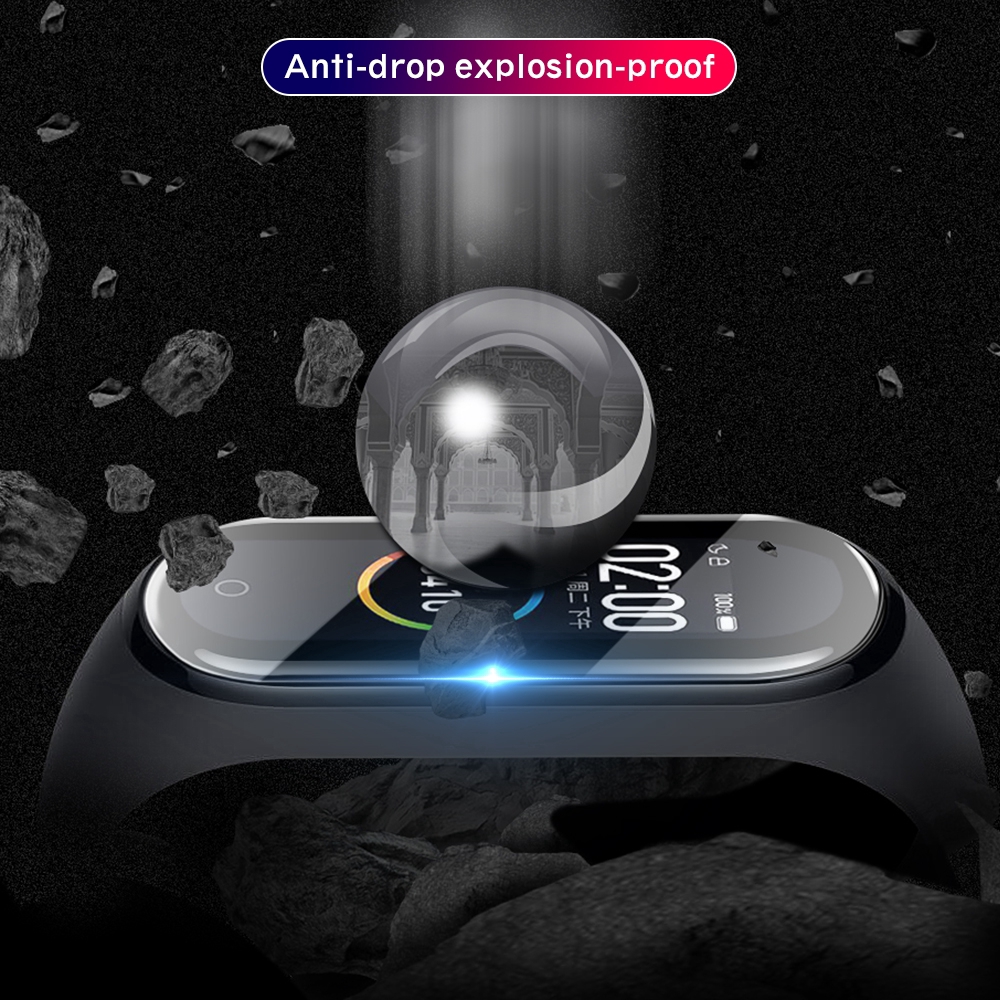 Bộ 5 Miếng Dán TPU Bảo Vệ Màn Hình Cho Đồng Hồ Xiaomi Mi Band 5 / Mi Band 4