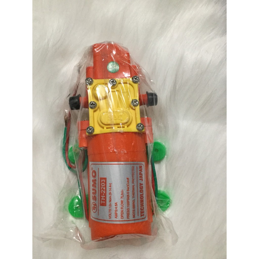 BƠM đơn SUMO 12v Công suất mạnh 7l/phut kèm adapter 12v-5A