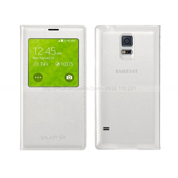 Bao da Samsung Galaxy S5 S View Cover chính hãng (gia si) - Giá rẻ