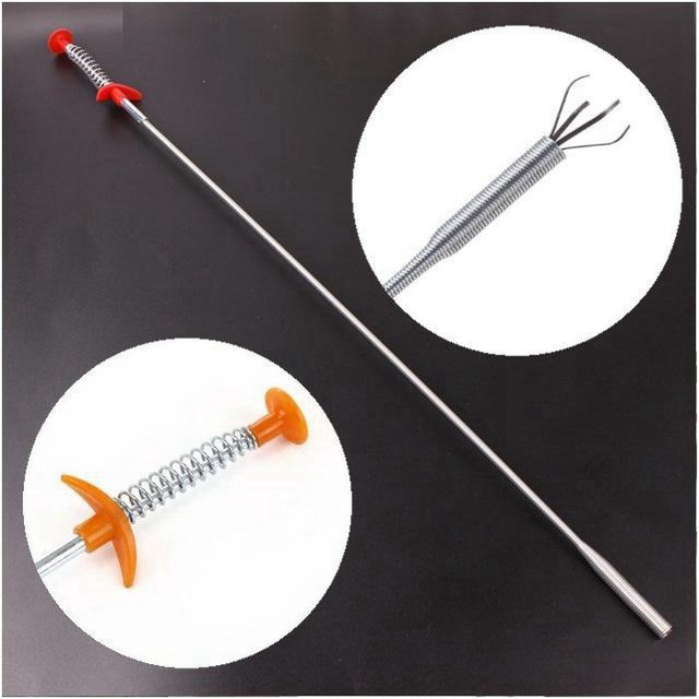 Que gắp rác thông cống