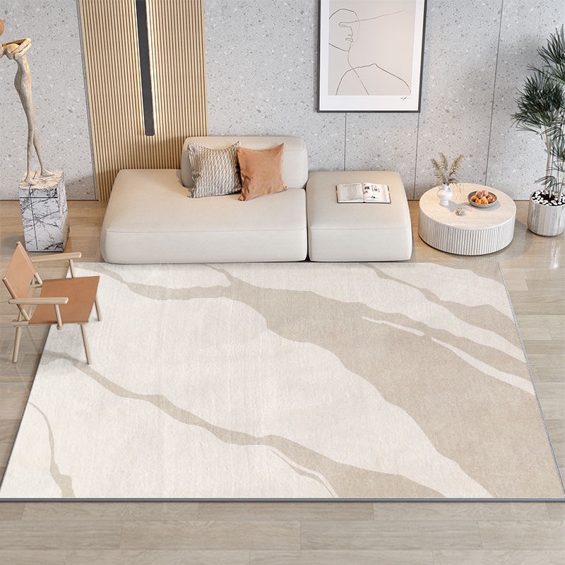 Thảm Trải Sàn Phòng Khách / Ngủ Chất Liệu Giả Cashmere Dày Dặn Phong Cách Hàn Quốc