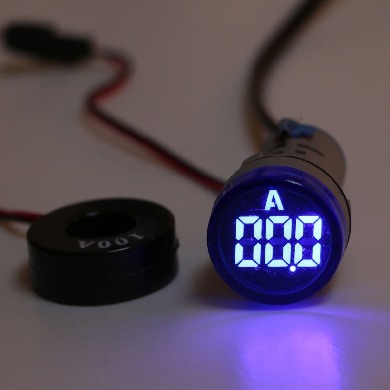 Thiết Bị Hiển Thị Dòng Điện AC Kỹ Thuật Số 22mm Cho Đầu Đèn LED 0 100A