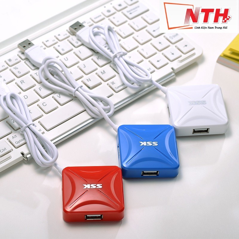 [Mã 2404EL10K giảm 10K đơn 20K] HUB USB 4 CỔNG SSK SHU 027