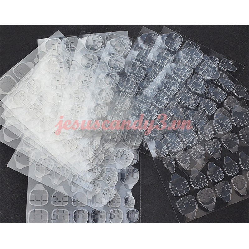 Ready Stock Bộ 24 Sticker Dán Móng Tay Bằng silicone