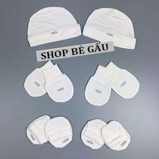 Set 2 mũ, 2 đôi bao tay, 2 đôi bao chân petit Nous