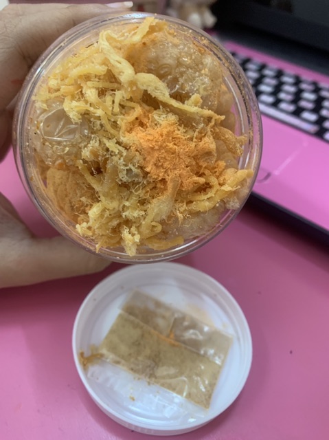 Da heo tỏi tẩm phômai chà bông HỦ NHỎ 100g