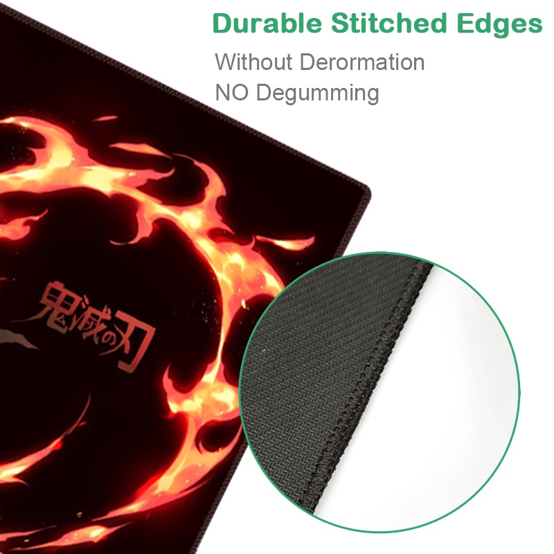 Miếng Lót Chuột In Họa Tiết Anime Demon Slayer: Kimetsu No Yaiba Cho Máy Tính Tanjirou Nezuko