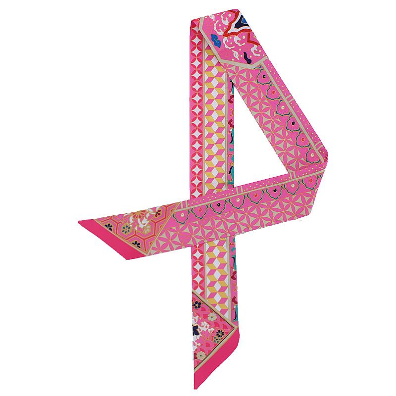 Khăn choàng lụa in họa tiết xinh xắn dành cho nữ