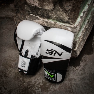 Găng Tay Bn Boxing Gloves - White/black