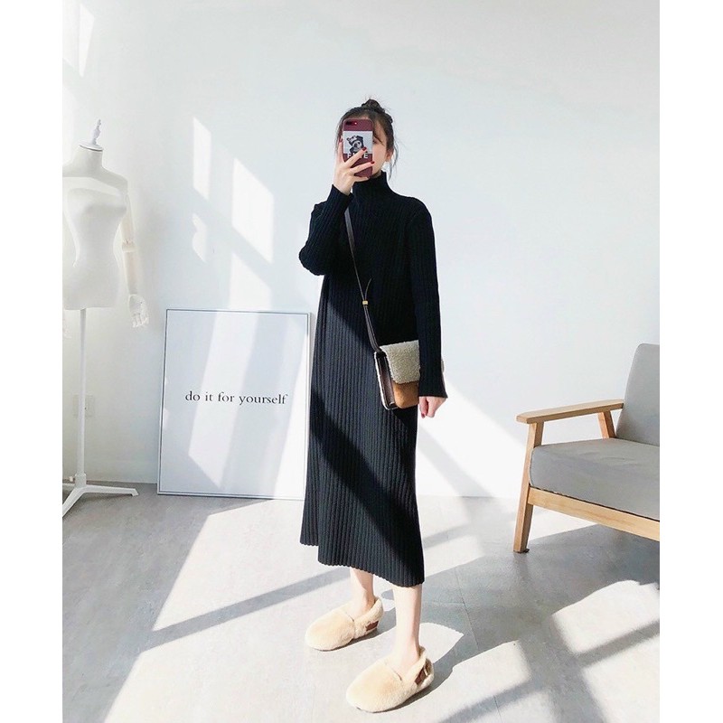 Váy len cổ lọ dành cho nữ (l1) | BigBuy360 - bigbuy360.vn