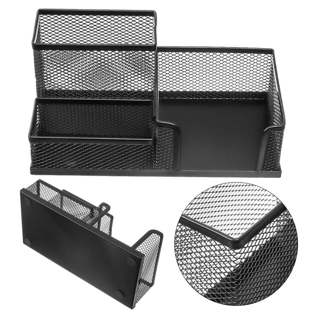 PISTA Giá Đỡ Bút Dạng Lưới 3 Ngăn Sắp Xếp Gọn Gàng Cho Văn Phòng /
