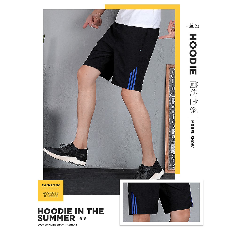 Quần short thể thao co giãn thời trang thường ngày cho nam | BigBuy360 - bigbuy360.vn