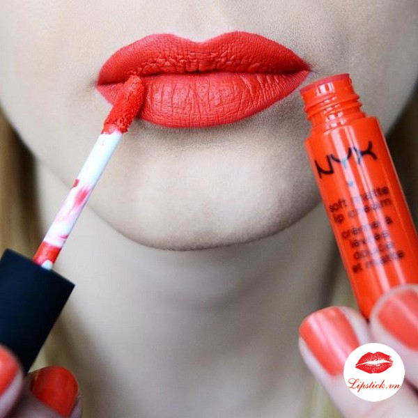 Son kem NYX Soft Matte Lip Cream Morocco - CAM ĐỎ