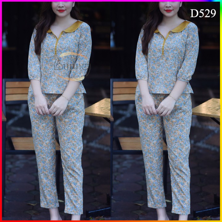 [Bunnysky] ĐỒ BỘ MẶC NHÀ, SAU SINH, ĐỒ BỘ NỮ MẶC NHÀ, ĐỒ NGỦ NỮ CHẤT VẢI LỤA ĐẸP HẾT Ý