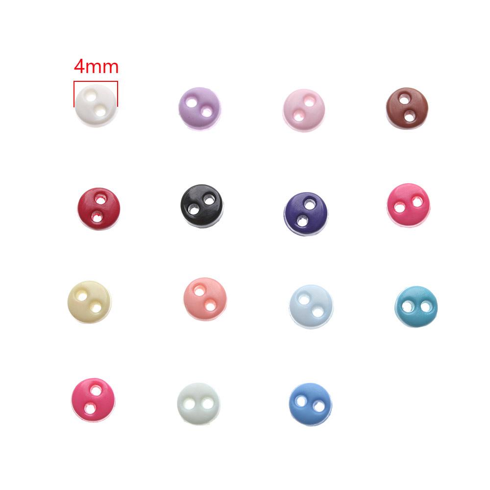 Set 50 Nút Áo Mini Màu Sắc Kẹo Ngọt Dành Cho Búp Bê Barbie