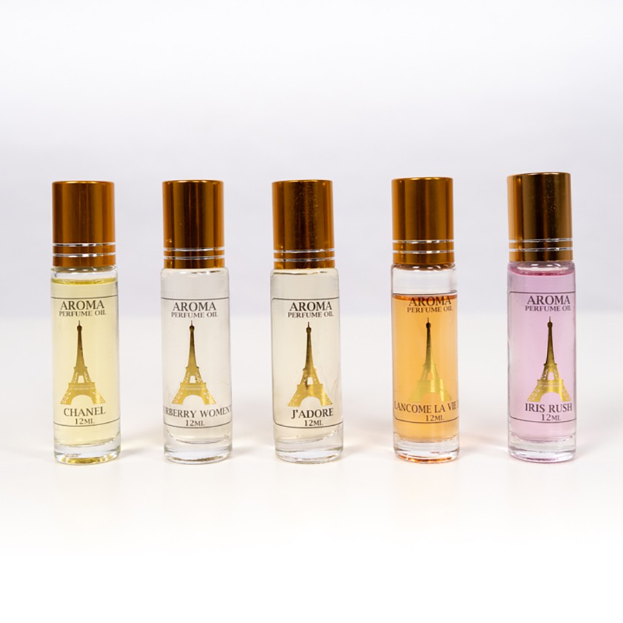 Set nước hoa Pháp Aroma 2021 lưu hương 12 tiếng trên cơ thể, 1 - 2 ngày trên quần áo - Set 5 chai nữ | Thế Giới Skin Care
