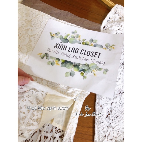 Áo ren phối lưới