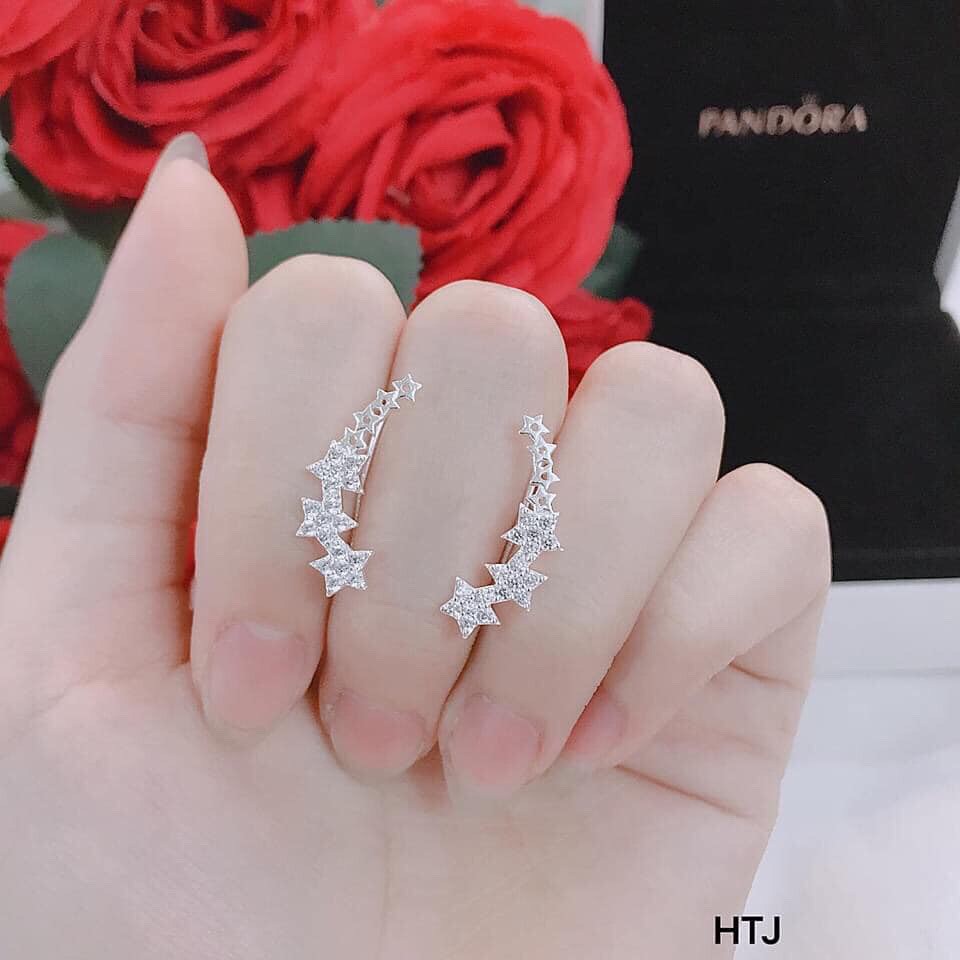 Bông tai ngôi sao nhỏ dạng cài LINH'S MIU SILVER Bông tai nữ bạc ta
