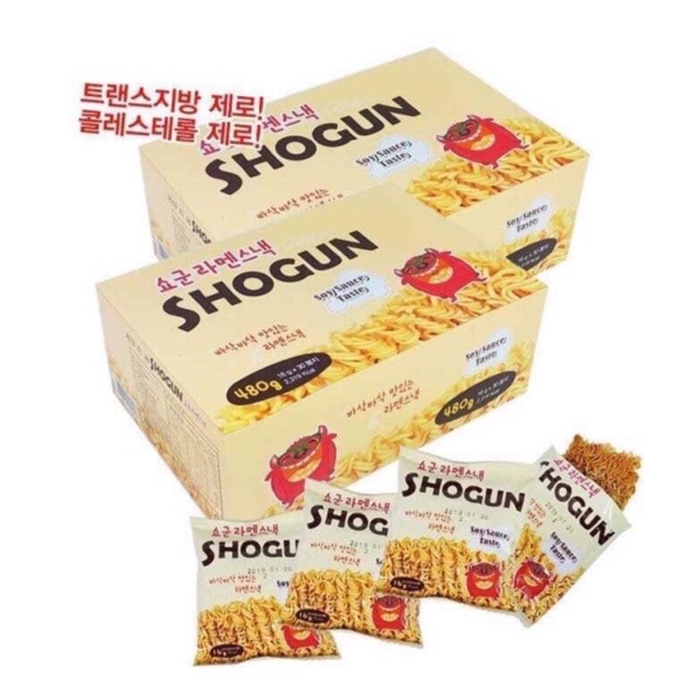 Mì ăn liền Shogun Hàn Quốc hộp 30 gói