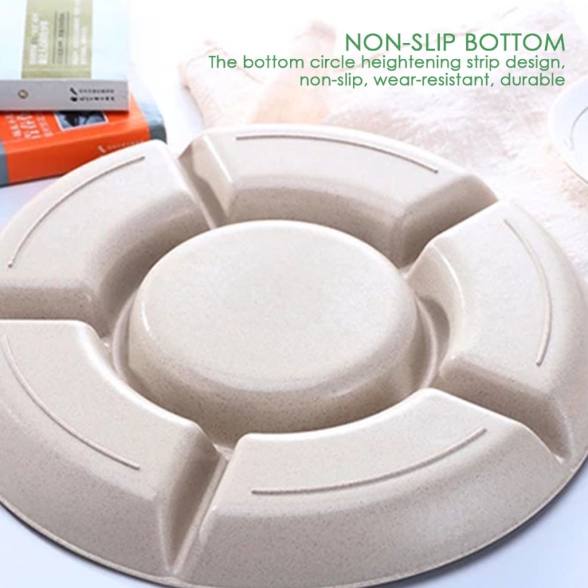 1 Đĩa Đựng Thức Ăn 6 Ngăn Tiện Lợi