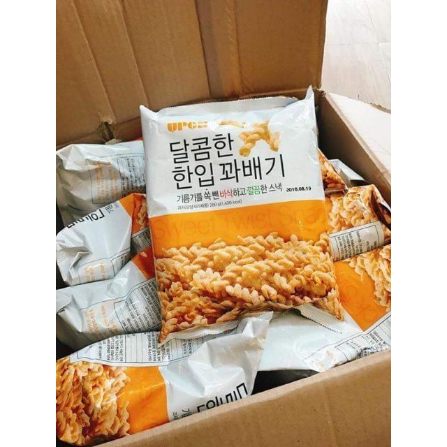 [Giá tốt] Quẩy - Bỏng xoắn Hàn Quốc Upon Snack, 280g - Chính hãng