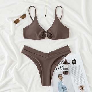 [BKN1780] <ÂU> SET BIKINI NÂU KHUY TRÒN NGỰC