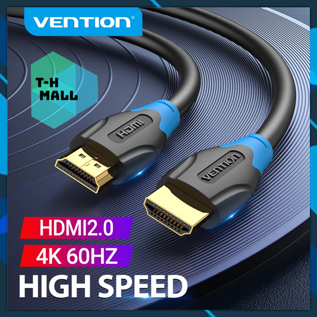 Dây Cáp HDMI 2.0 Vention 1M 1.5M 2M 3M 5M 8M HDR 4G 60Hz cho HDTV PS4 Máy chiếu