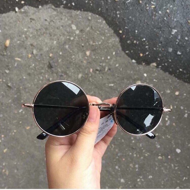 KÍNH MÁT MẮT TRÒN GỌNG KIM LOẠI THẦY BÓI | BigBuy360 - bigbuy360.vn