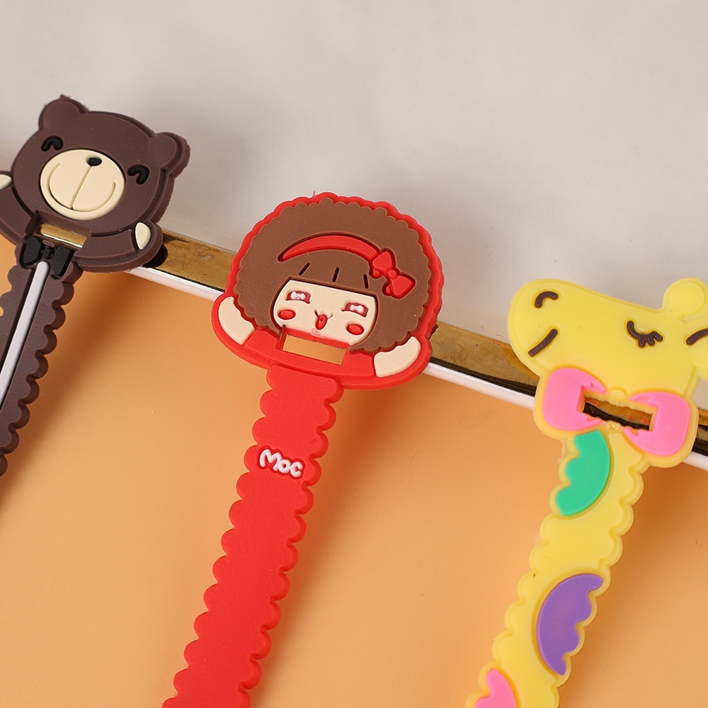 Phụ Kiện Bảo Vệ Dây Cáp Sạc/ Tai Nghe Bằng PVC Kiểu Hoạt Hình Dễ Thương Tiện Dụng