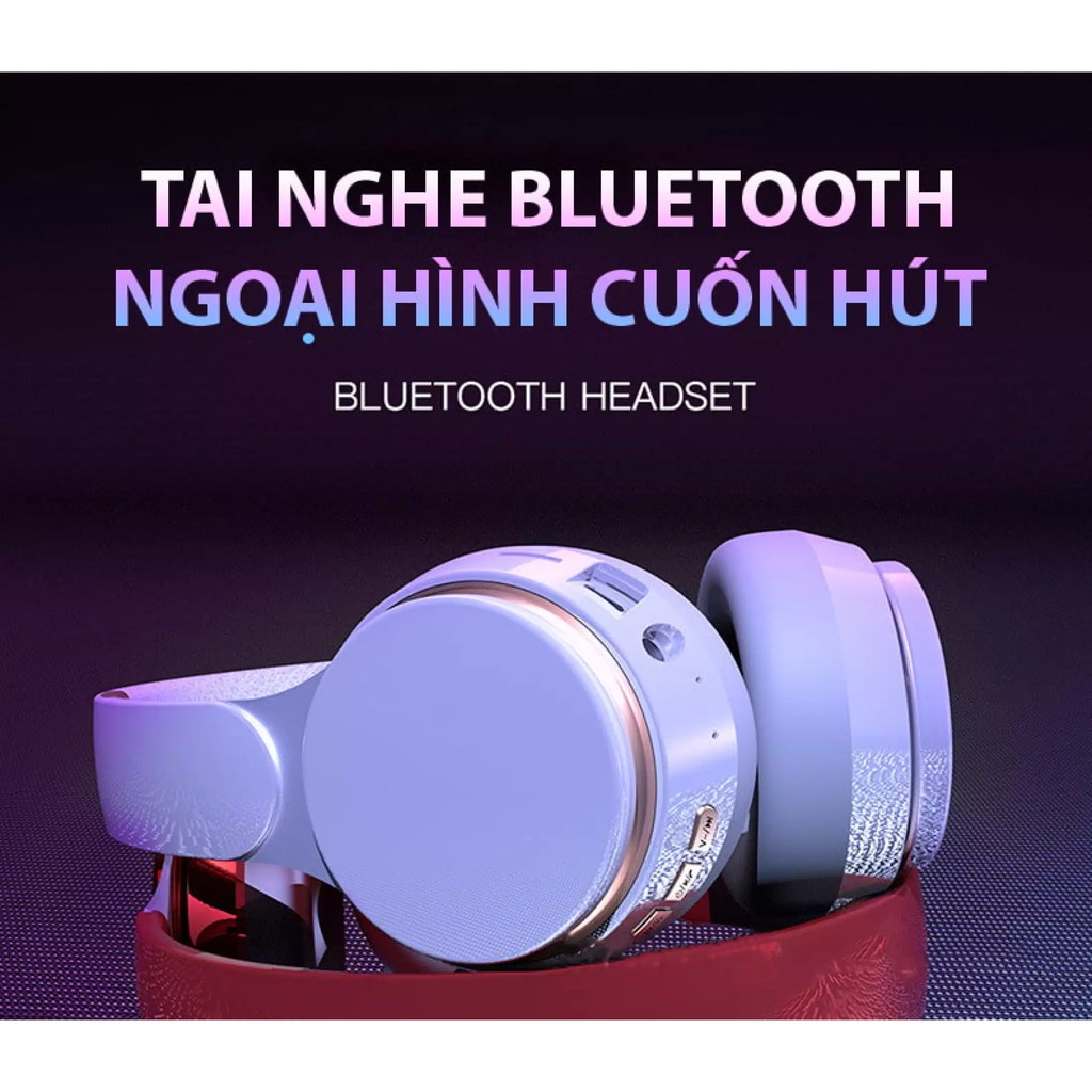 Headphone Bluetooth Tai Nghe Chụp Tai Không Dây Có Míc XBass 2022,  Có Bass Mạnh Mẽ - Chính Hãng Bảo Hành 12 Tháng