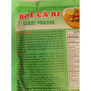 Bột cà ri Ấn Độ Kim Hưng gói 75g