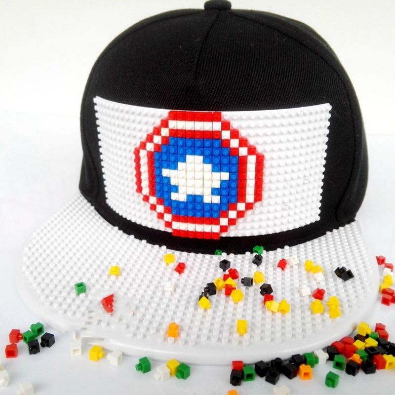 Nón ghép Le.go - Mũ lưỡi trai cho bé trai Hiphop Lego siêu Xịn cho cho bé trai, bé gái.